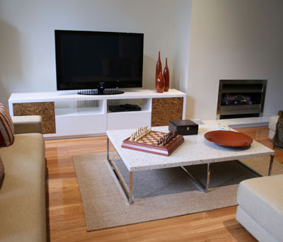 amber coffee table